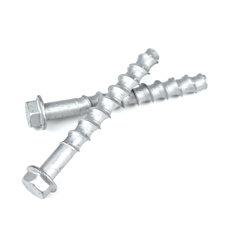 100% QC Tested M12 Hex Flange Self-Drilling Anchor Bolt Self-Tapping Concrete Screws