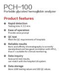 Pch-100 Point Of Care Medical Devices Portable Glycated Hemoglobin Analyzer