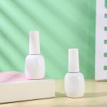 Glass Body 15ml Cute Nail Uv Gel Polish Bottle With Dupont Brush High End