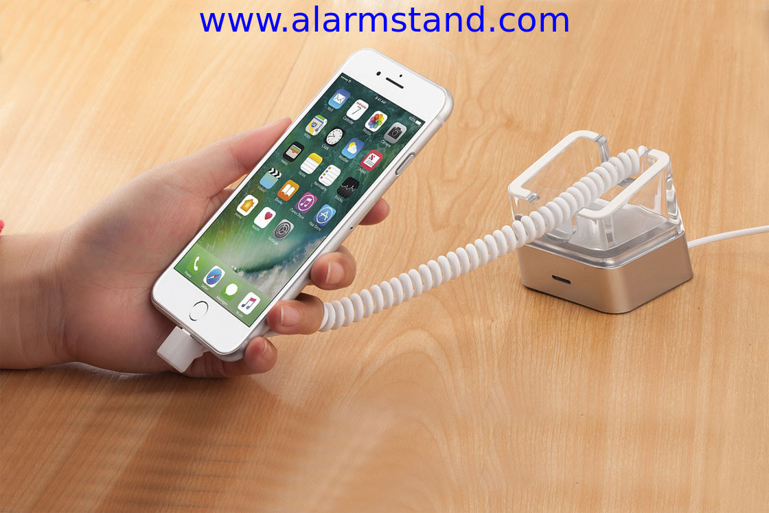 COMER anti-theft retail Secure Display exhibition retractable alarm Stand for cellular telephone
