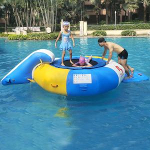 Wholesale 0.7mm Inflatable Water Trampoline Combo With Slide from china suppliers
