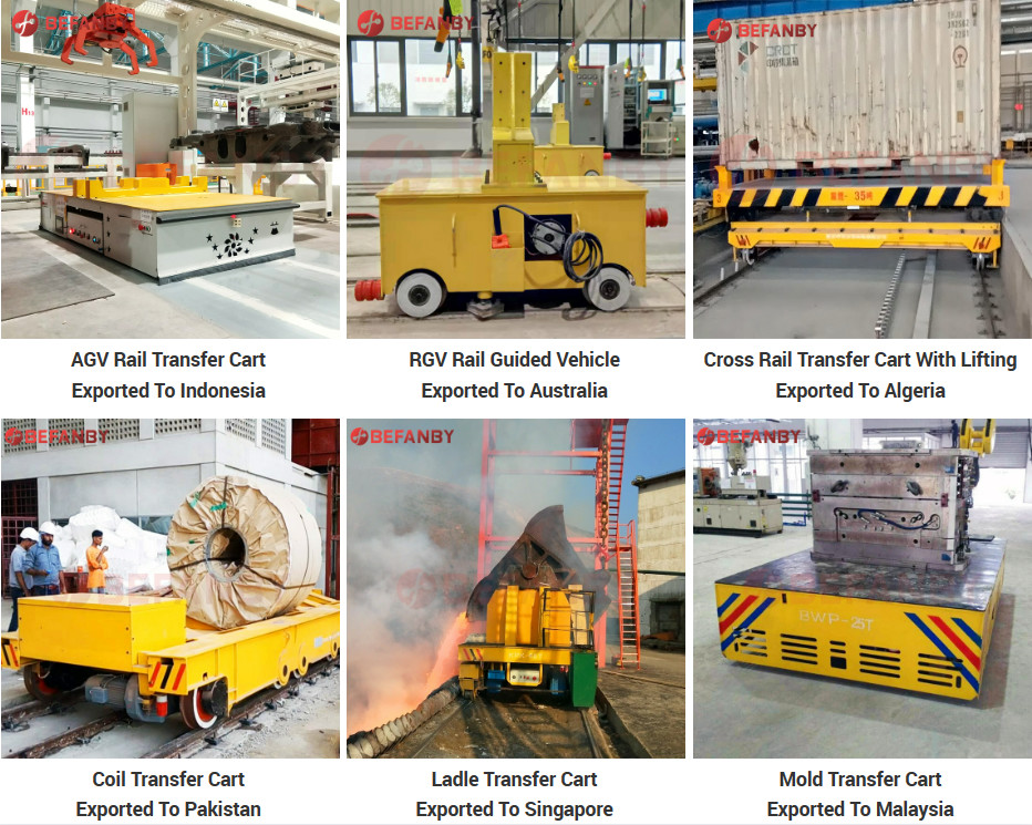 Manufacture Customized Color Transfer Cart On Rail