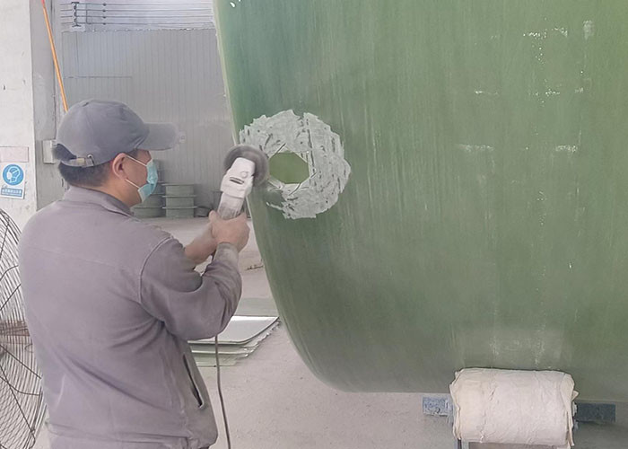 3m3 Horizontal Sewage Treatment Tank Filament Winding 1400mm