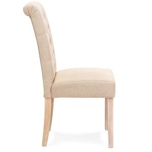 Wholesale Nordic Leather Dining Room Chairs Tufted High Back Optional Colour from china suppliers