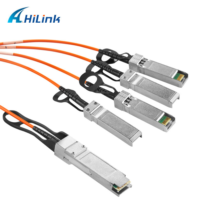 40G QSFP+ To 4 SFP+ Breakout AOC Cable 40G Infiniband SDR DDR QDR Support