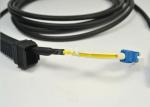 NSN-LC/UPC G657A1 Fiber Optic Cable Assemblies Duplex 90 Degree 7.0mm Diameter