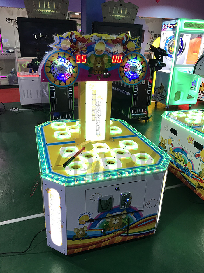 Hitting Hammer and Mouse Redemption Game Machine For Children
