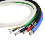 UL3122 18awg silicone rubber cables 300V/200C FT2 yelow/green robot home
