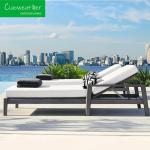Outdoor Pool Teak Sun Lounge Chair Modern Design for Hotel Restaurant Banquet