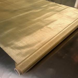China 62 Micron 250 Mesh Twill Weave Brass Woven Wire Mesh 0.062mm Open Size on sale