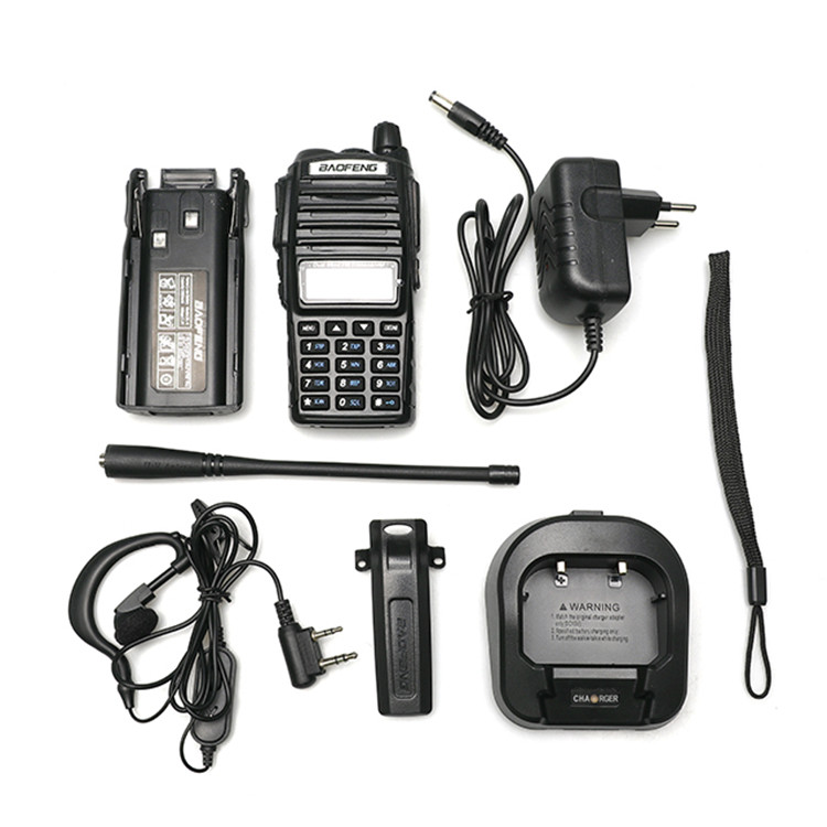 UV82 Dual Frequency 5km ABS Adult Walkie Talkie Dual Display