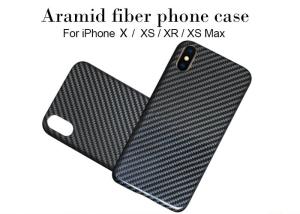Wholesale Fall Proof Black Glossy Finish Aramid Fiber Phone Case For iPhone X from china suppliers