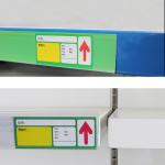 Self Adhesive Clear Plastic Shelf Label Holder For Price Tag Eco Friendly
