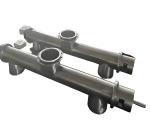 Stainless Steel Pneumatic Vacuum Screw Conveyor For PVC Powder With Auger Tube