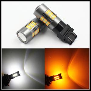 Wholesale S25 P21W 1157 5630 62 SMD Amber White 4014 62LEDs Car LED Bulbs DRL Dual Switchback color 1157 BAY15D 3157 7443 T20 from china suppliers