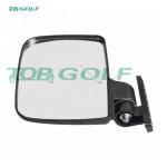 Universal Sporty Golf Cart Side View Mirrors Extra Wide Rear View Mirror