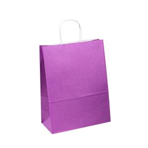 Wholesale Uncoated Lining Purple Paper T Shirt Bags Sustainable For Gift Clothes Shopping from china suppliers