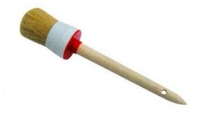 Wholesale OEM White Bristle Chalk Paint Brushes Furniture Wax Brush from china suppliers