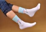 Cute christmas snowman design supersoft cotton socks for lovers