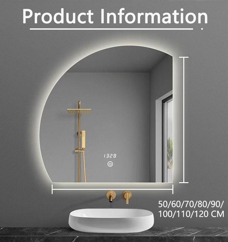 LED Strip Customized Trichromatic Light Smart Mirror A Must-Have for Modern Bathrooms