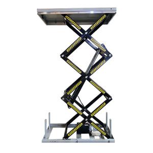 Wholesale 1 Ton Stationary Scissor Lift Table Electric Stationary Max Height 118.11in from china suppliers