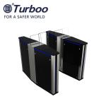 High-end Tempered Glass Sheet SUS304 Automatic Sliding Barrier Gate Turnstile