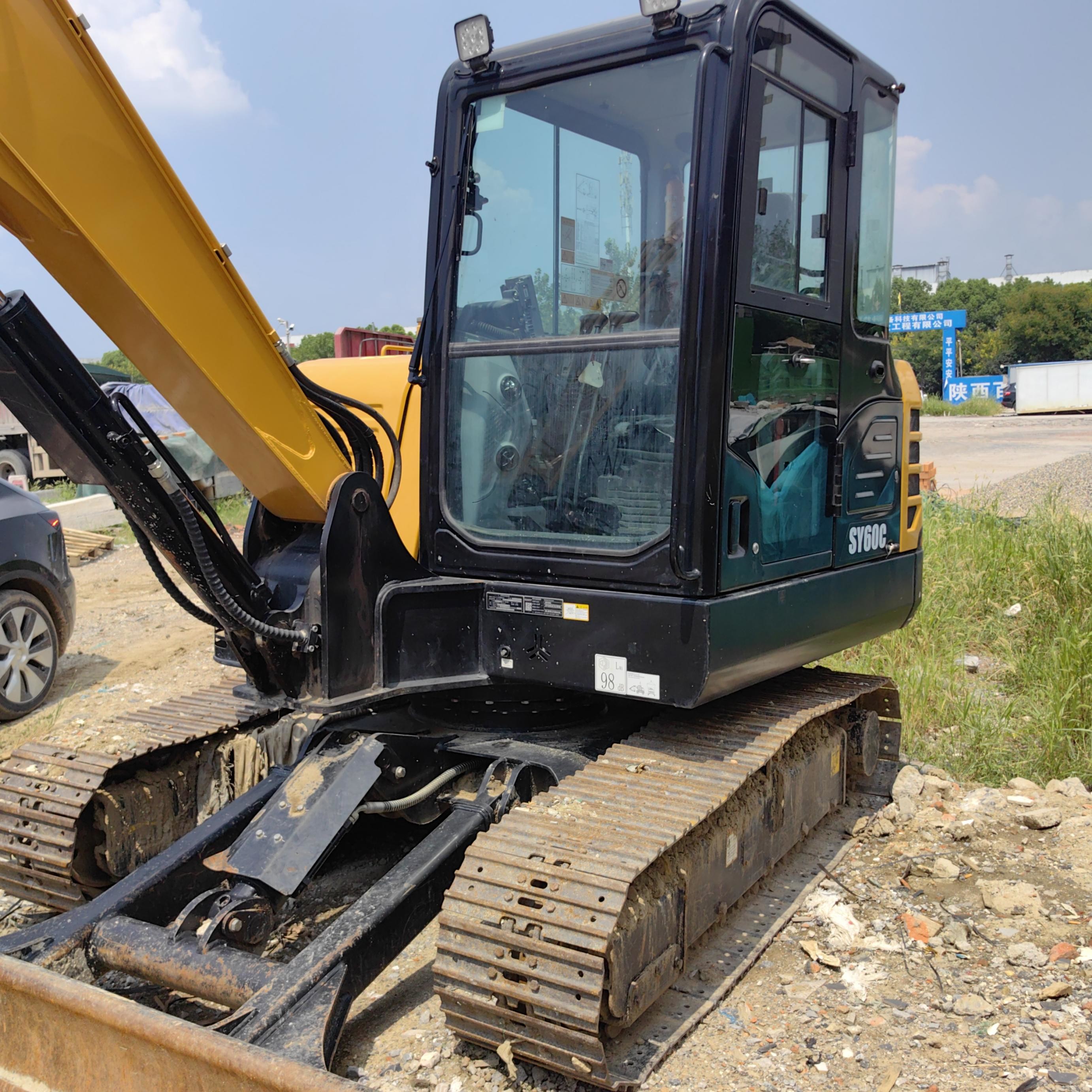 0.21m3 Bucket 6ton Used Sany Excavators Middle Used Excavator Digger For Sany SY60