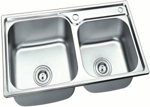 Wholesale Kitchen Standard Stainless Steel Sink Bowl With Drainers , Sliver Color from china suppliers
