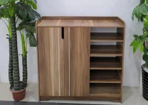 Wholesale MDF Laminated Wooden Home Shoe Storage Cabinet 800W*320D*1050Hmm Dimension from china suppliers