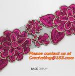 Retro Fashion Cotton Crochet Lace Collar Gorgeous Flower Motif Neckline Faux