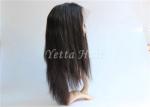 Tangle Free Human Hair Glueless Full Lace Wigs / Straight Remy Hair Weave