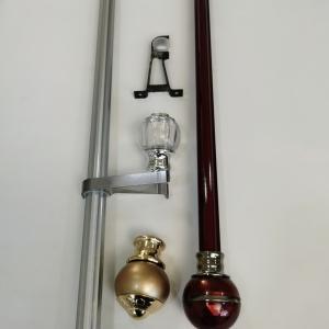 Wholesale 22 Inch 0.45mm Removable Steel Pipe Curtain Rods from china suppliers