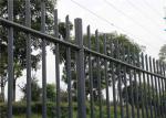 Q235 Tubular Picket Fence Black Powder Coat