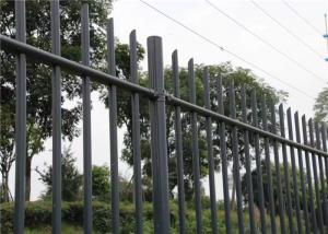 Wholesale Q235 Tubular Picket Fence Black Powder Coat from china suppliers