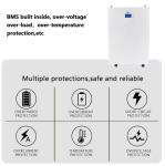 Power Wall Solar System Lifepo4 Energy Storage Battery Wall Mounted Batteries
