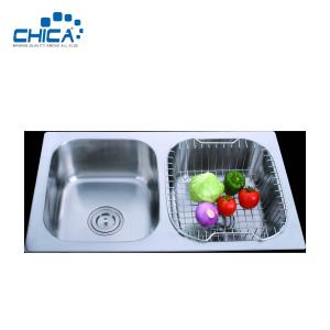 Wholesale SUS304 Stainless Steel Kitchen Sink Press Kitchen Sink Double Bowl Kitchen Sink from china suppliers