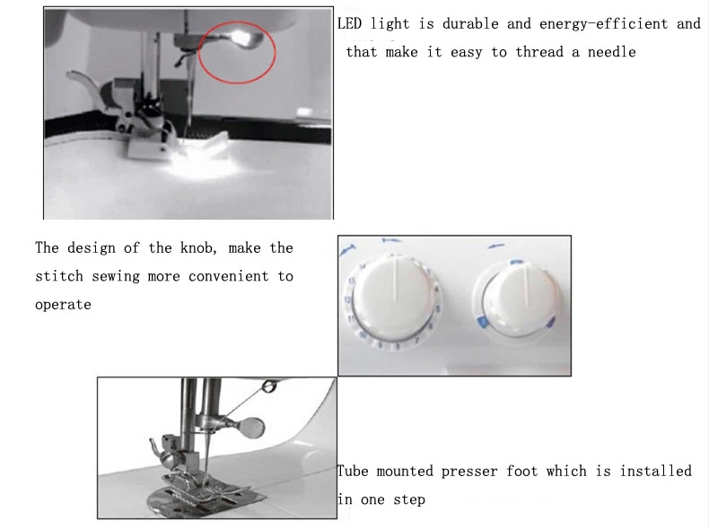 Effortless Sewing of Sleeve and Cuffs with Mini Hand Embroidery Machines 3.3KG Weight