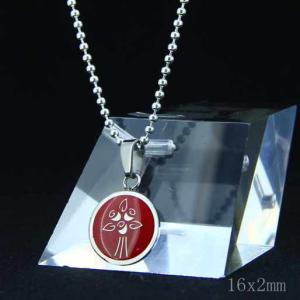 Wholesale Fashion High Quality Fashion Stainless Steel Round Shapped Necklace Pendant LPR127 from china suppliers