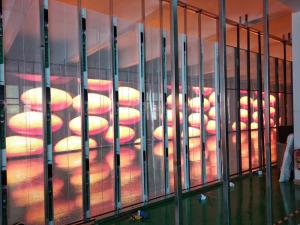 Wholesale P3.91-7.82 Commercial Transparent LED Video Wall , Transparent Led Film Display Waterproof from china suppliers