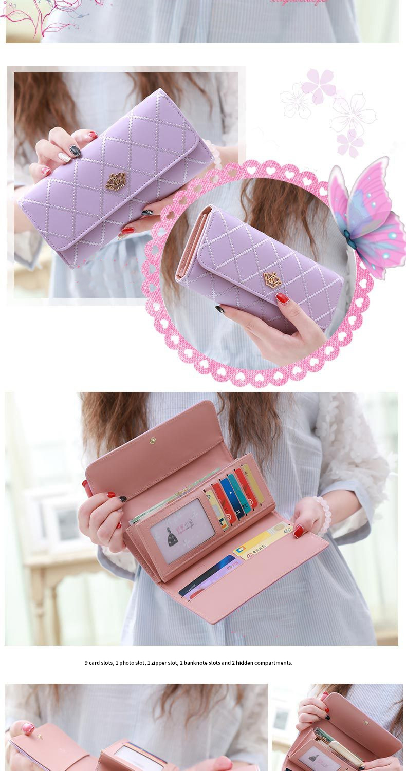 Multifunctional Clutch Female Wallet Nylon Lining Material Interior Lined Inside