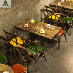 Wholesale Large Retro Metal Cafe Restaurant Chair Sofa Set Economic Industrial Hotel Bar Shop from china suppliers