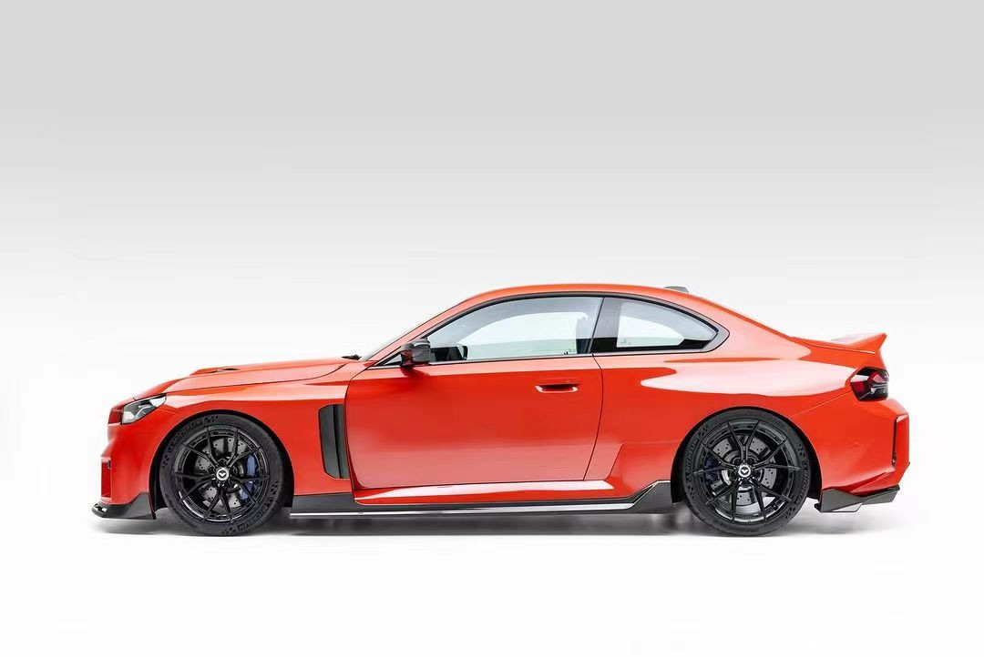 For BMW M2 Carbon Fiber Body Kit M2 Upgraded Vors-style Carbon Fiber Front Lip Diffuser Spoiler Hood Side Skirt