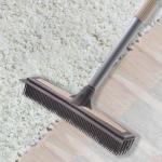 Carpet Rake Rubber Dust Push Broom Soft Squeegee Pet Hair Broom Hardwood Floors