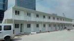 Pre Drilled Steel Frame Building House Galvanized Surface With Sliding Door