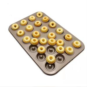 Wholesale 24-Cavity Non-Stick Cake Pan For Beautiful Flower Treats Kitchen from china suppliers