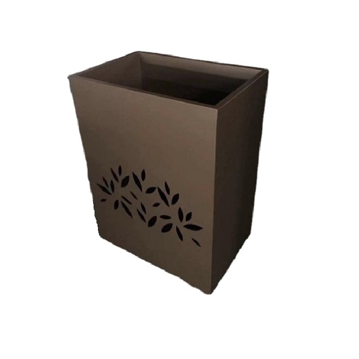 Stainless steel embossed flower pots modern plant planter for decoration