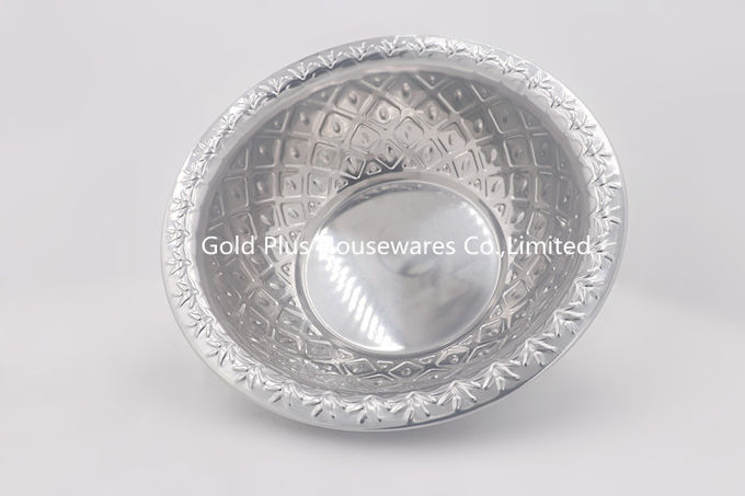 30-50cm Durable kitchen tools stainless steel rice washing bowl serving bowl vegetable washing basin with lid