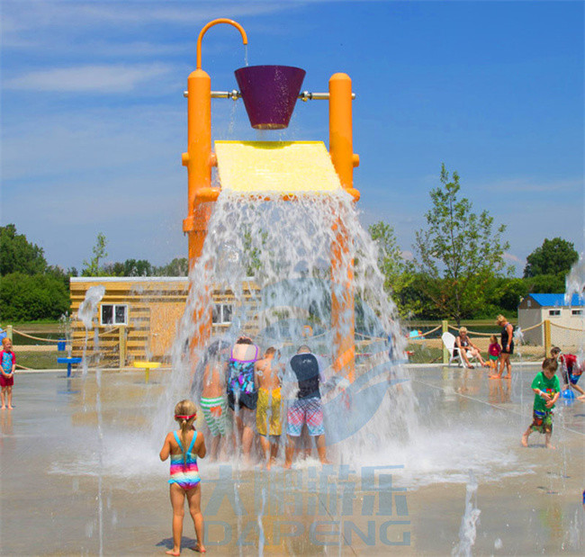 Commercial Fiberglass Aqua Play Games Children Pool Big Water Buckets