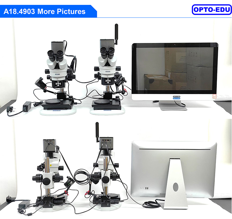 OPTO-EDU A18.4903 Digital Camera Stereo Comparison Microscope