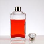 Collar Material Glass Beverage 500ml Square Transparent High White Glass Wine